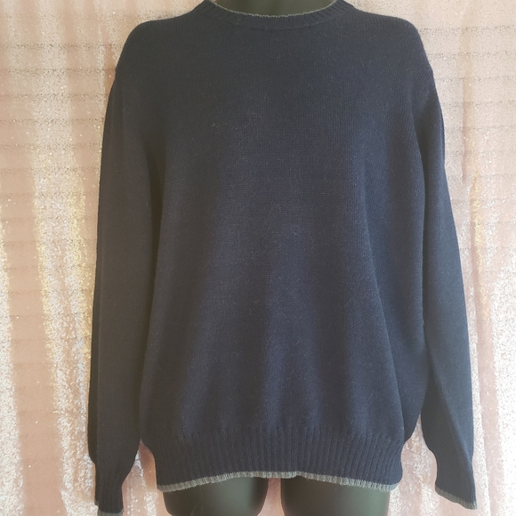 Baby Alpaca Men's Round Neck Pullover Sweater🦙🇧 - Picture 2 of 3